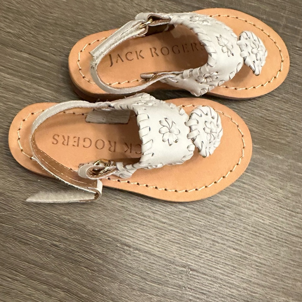 Jack Rogers Kids Cream Sandals NWT